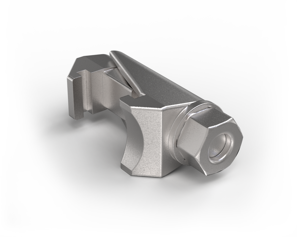 ISO63-ISO250 double claw clamps - steel plated