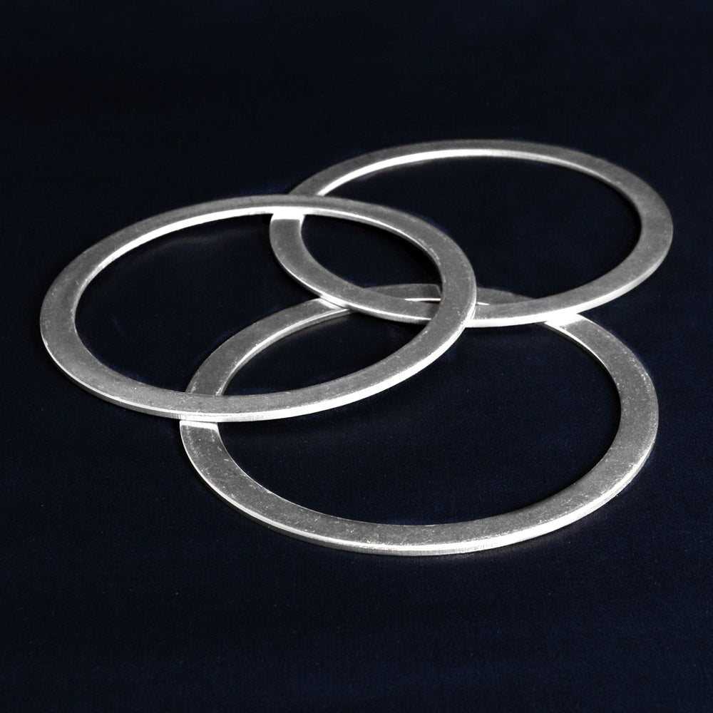 CF UHV annealed copper gaskets - silver plated