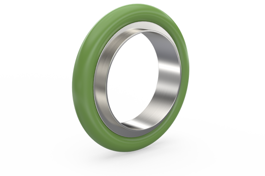 KF (NW) stainless steel centring ring with Viton O-ring