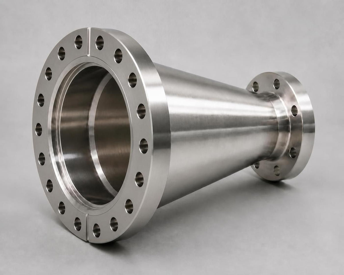 DN100CF to DN63CF conical reducer