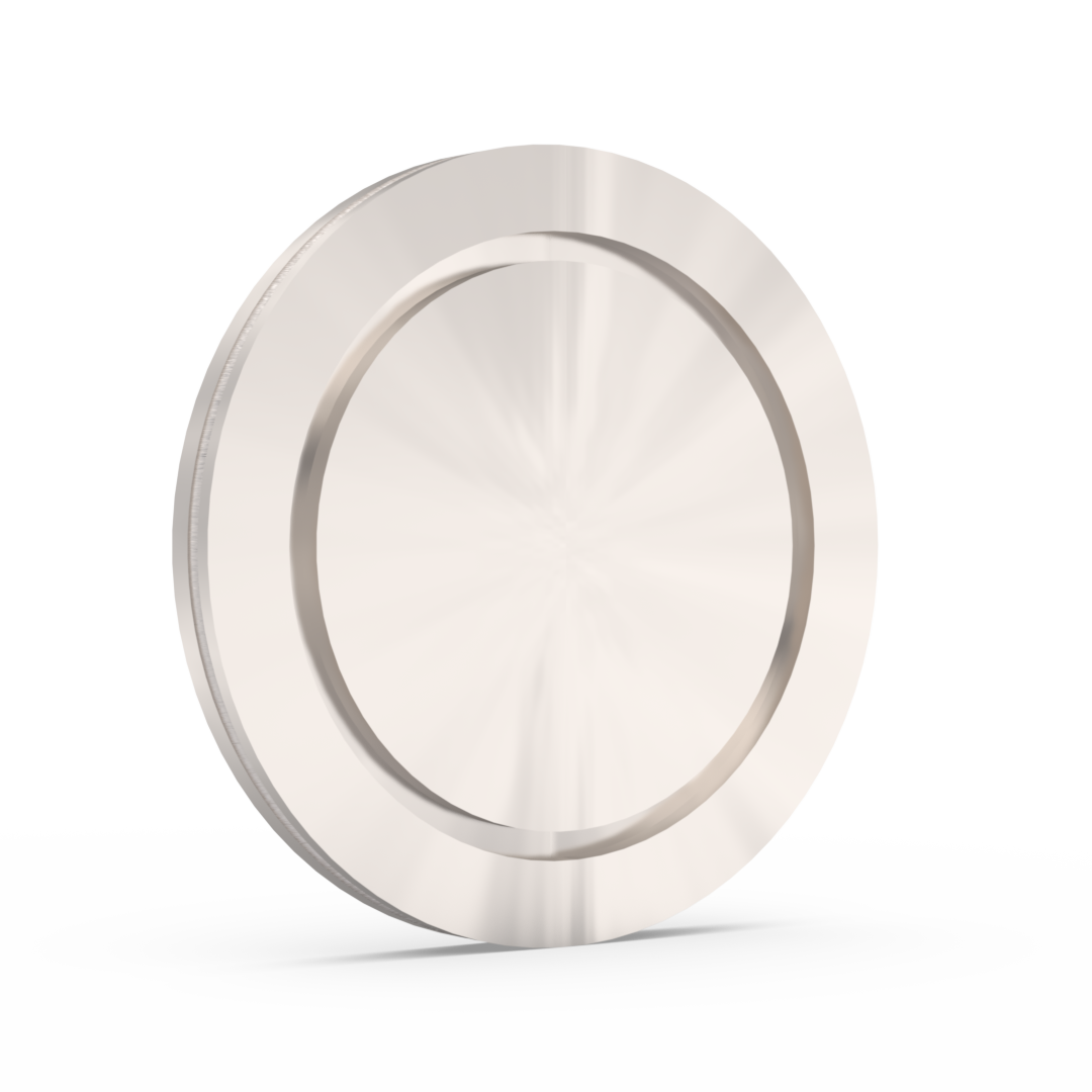 ISO-K fixed blank flanges in 304L stainless steel