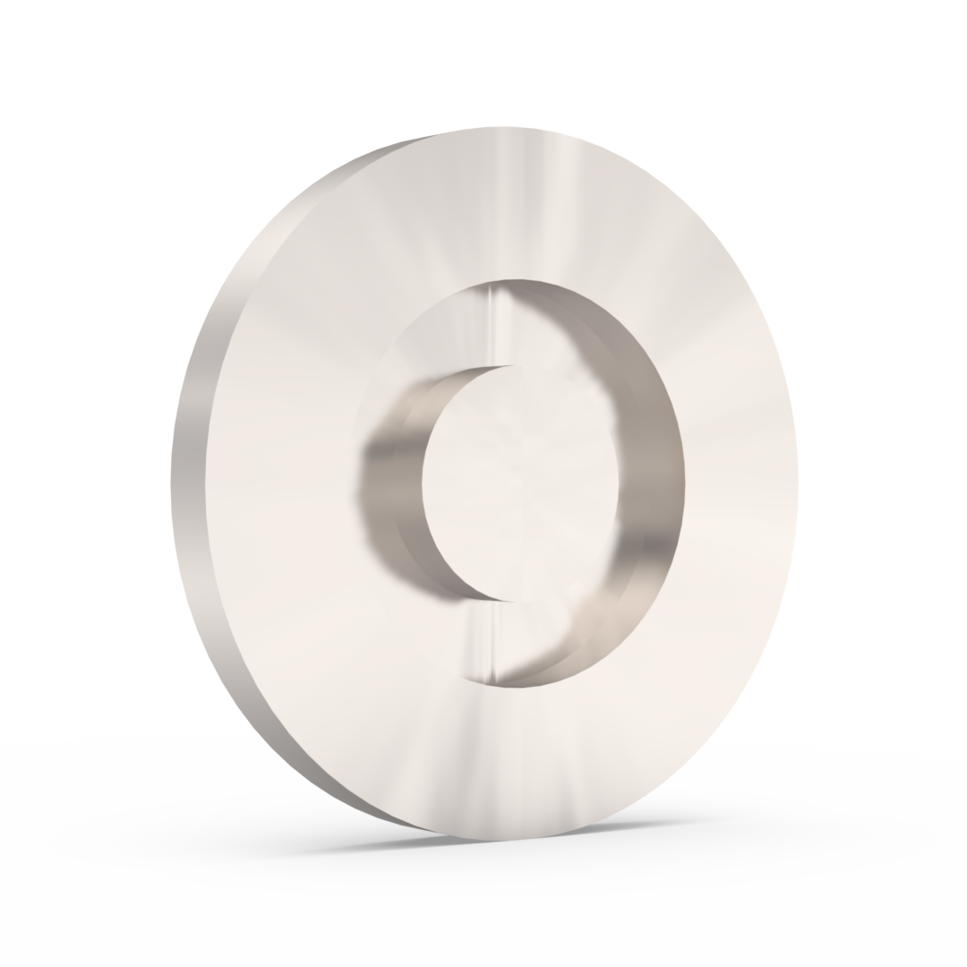 KF (NW) blank flanges in 304L stainless steel