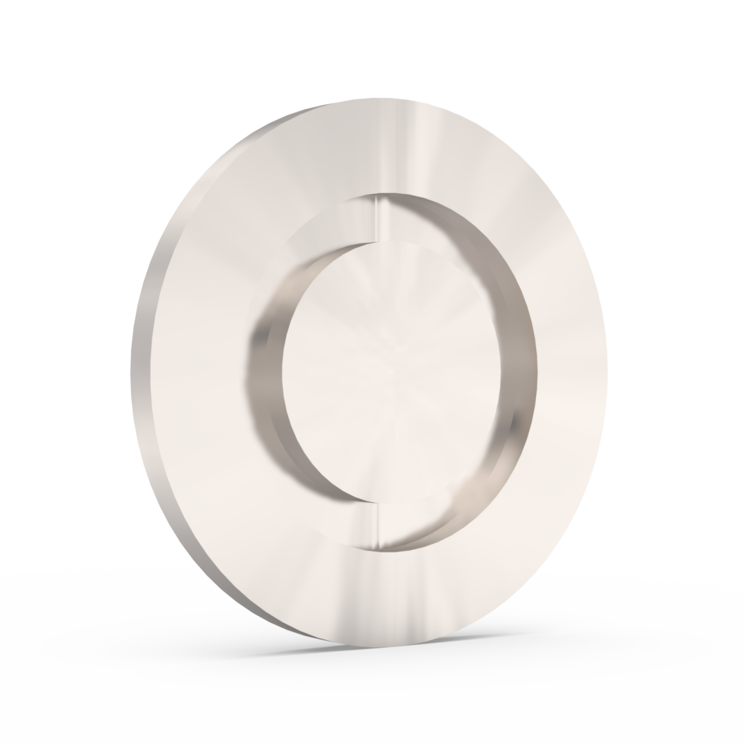 KF (NW) blank flanges in 304L stainless steel