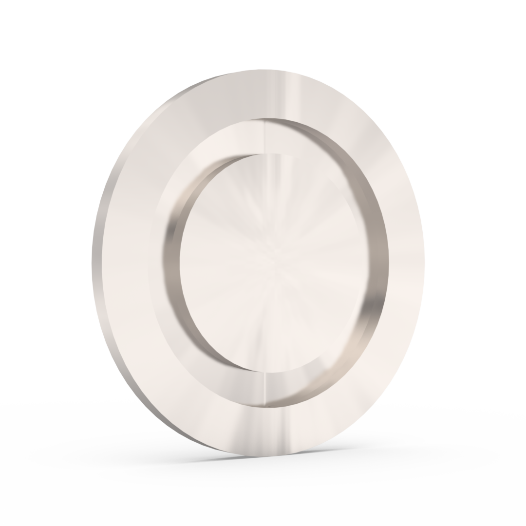 KF (NW) blank flanges in 304L stainless steel