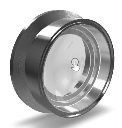 KF (NW) borosilicate (Kodial) viewports