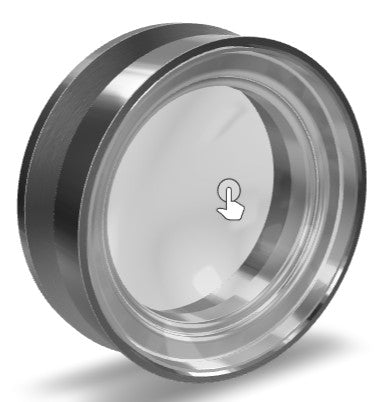 KF (NW) borosilicate (Kodial) viewports