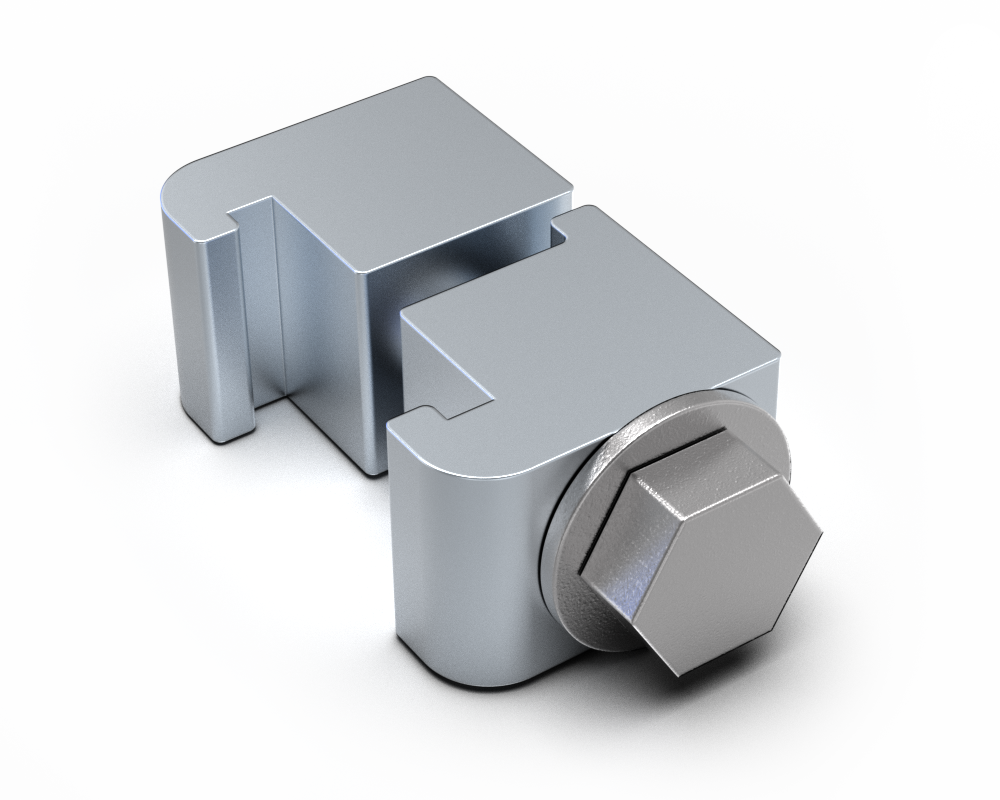 ISO double claw clamps - aluminium