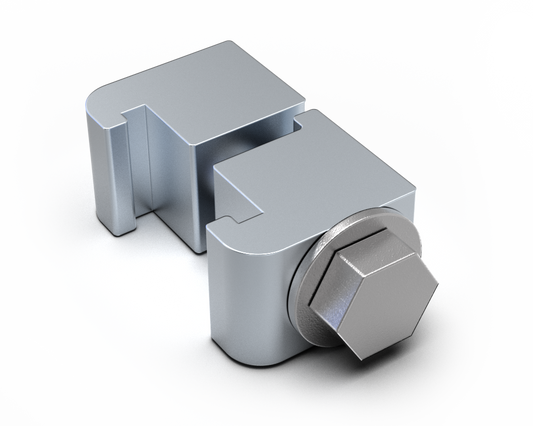 ISO double claw clamps - aluminium